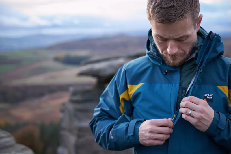 Sprayway Mens Torridon Jacket Legion/Marine Blue/Sulphur-3